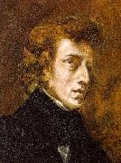 Portrait of Frederic Chopin Eugene Delacroix